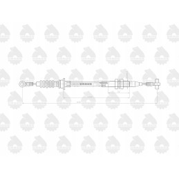 Stabdžių trosas l 1430mm 3714536m1 mf original ursu