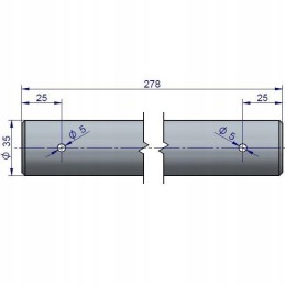 Ursus C 360 kablio laikiklio kaištis