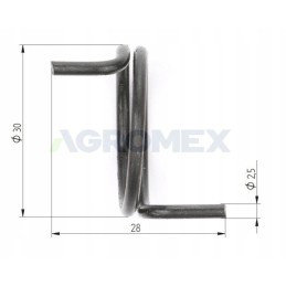 Rankinio stabdžio spyruoklė c 330 arba ursus