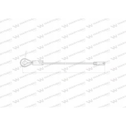 Durų ribotuvo kabelis l 720mm 80368020 zetor m