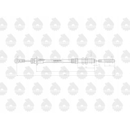 Stabdžių trosas l 830mm c 330m originalus ursus motog