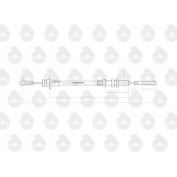 Stabdžių trosas l 830mm c 330m originalus ursus motog