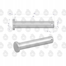 Pc 330 pakabos tvirtinimo kaištis, originalus Ursus