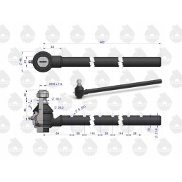 Ilgas sujungimas be sriegio C 360 originalus Ursus
