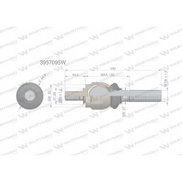 Vairo jungtis 230mm m22x1 5 motogeneric