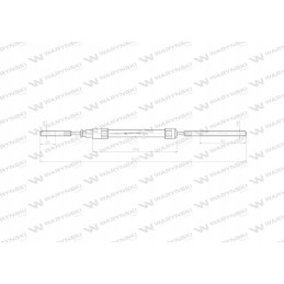 Stabdžių trosas l 1070mm 69112738 zetor motogeneri