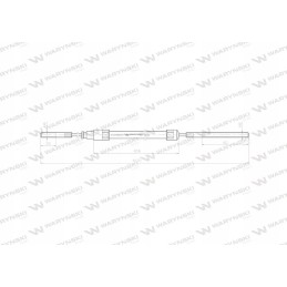 Stabdžių trosas l 1070mm 69112738 zetor motogeneri
