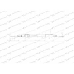 Stabdžių trosas l 1060mm 70112905 zetor motogeneri