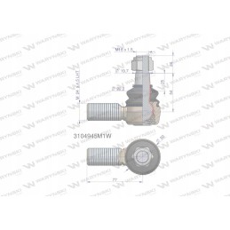 Vairo šarnyras 24x1 5l 3104945m1 motogeneri
