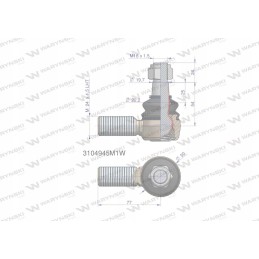 Vairo šarnyras 24x1 5l 3104945m1 motogeneri