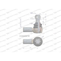 Vairo šarnyras 24x1 5l 3104945m1 motogeneri