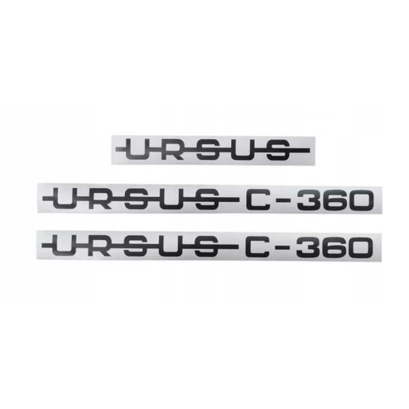 Ursus C360 traktoriaus gaubto lipdukai, emblema