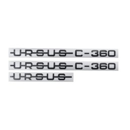 Ursus C360 traktoriaus gaubto lipdukai, emblema