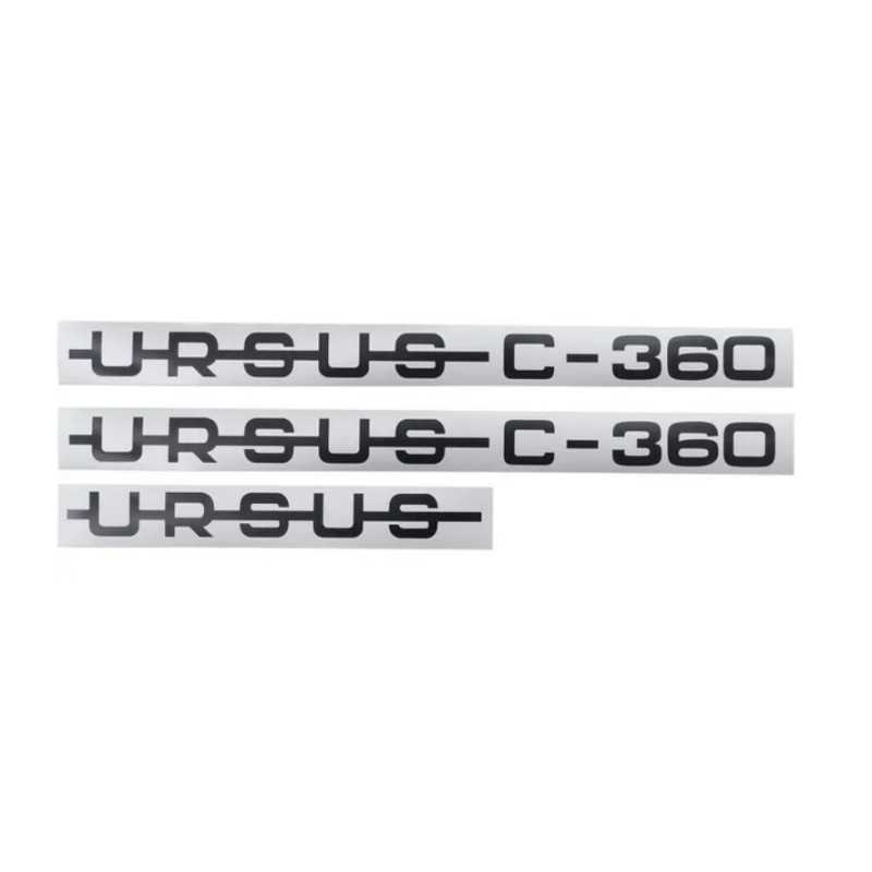 Ursus C360 traktoriaus gaubto lipdukai, emblema
