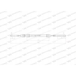 Prikabinimo trosas l 965mm 59117515 zetor motogeneric