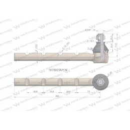 Apatinis vairo šarnyras 1678023m1 motogeneric