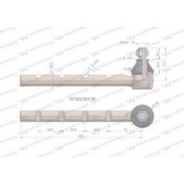 Apatinis vairo šarnyras 1678023m1 motogeneric