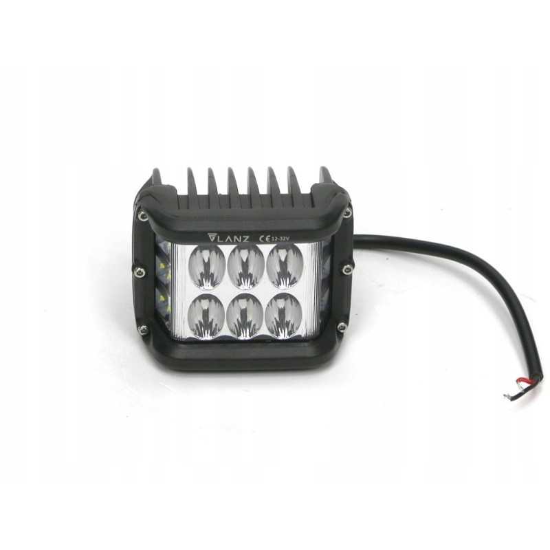 Kvadratinė plataus kampo darbinė lempa 48w 12LED glanc