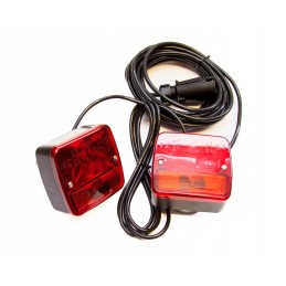 Magnetinių galinių žibintų komplektas, vilkiko priekaba, komplektas