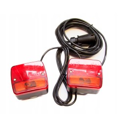 Magnetinių galinių žibintų komplektas, vilkiko priekaba, komplektas