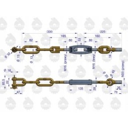 C 360 šoninė grandinė originali Ursus