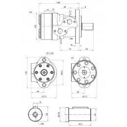 Hidraulinis variklis bmr smr omp 160 cm3 alsg2 gr2