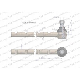 Vairo šarnyras 1028265m91 motogeneric