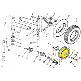 Rato ratlankis 600x16 5 skylės c 328 330 4227009