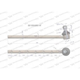 Vairo šarnyras 881884m91 motogeneric