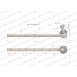 Vairo šarnyras 881884m91 motogeneric