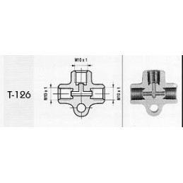 Trišakis M10x1 įgaubtas