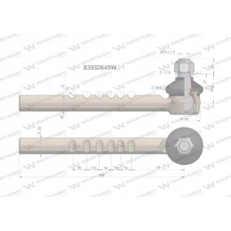 Vairo šarnyras 83932649 motogeneric