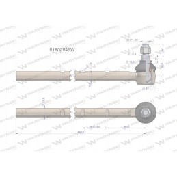 Vairo šarnyras 81802849 motogeneric