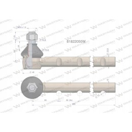 Vairo šarnyras 81822050 motogeneric