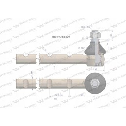 Vairo šarnyras 81825393 motogeneric