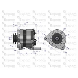 kintamosios srovės generatorius 50027970 ex 230000 c 330 c3603p 50183