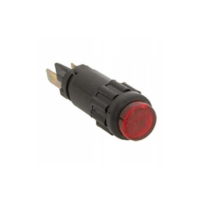 Raudona apvali indikatorinė lemputė