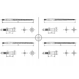 krautuvas 810 mm m22 tiesus posūkis 5193 ft1n