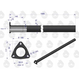 C 385 turbo tiesus duslintuvo vamzdis, originalus Ursus
