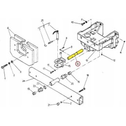 Plokščios ašies kaištis c 330 360 originalus Ursus