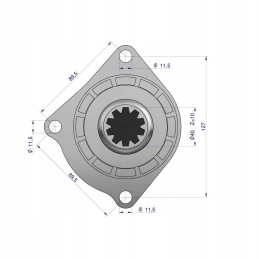 Starteris su reduktoriumi mf4 import 7017954m1 i