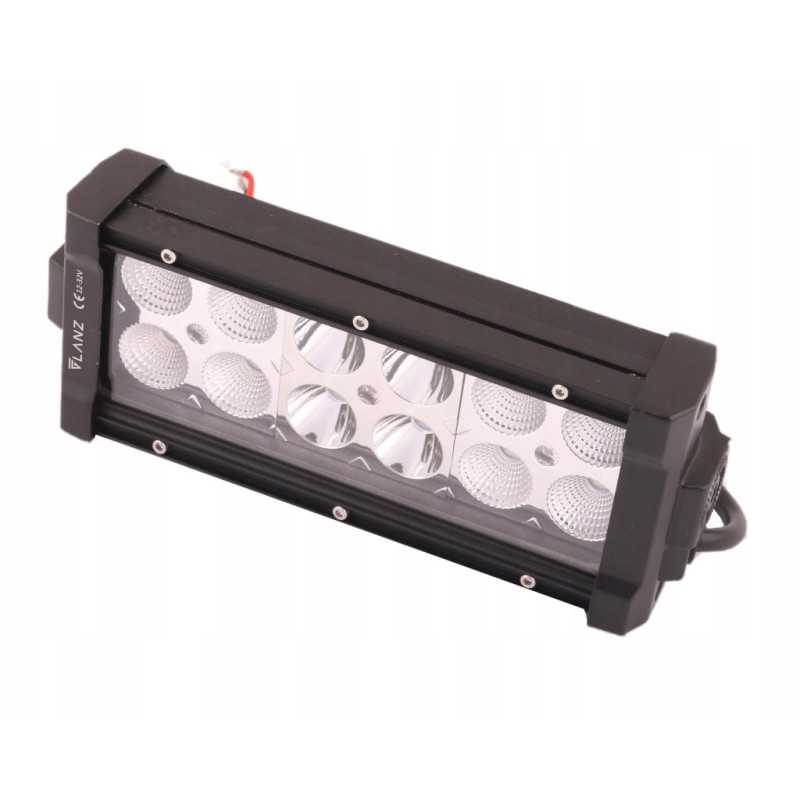 Stačiakampė darbo lempa 36w 12 LED glanc