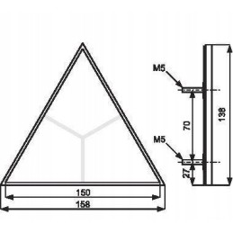 1415000301 prisukamas atspindintis trikampis