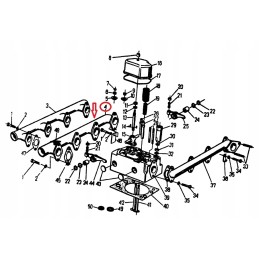 Vandens vamzdis 40010501 c 360 zetor 46405010
