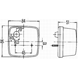 Hella galinis žibintas 2sb 003 014 151