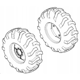 Ratų komplektas, galinis, 17 5 24 6pr R4 S 4000, kairėje