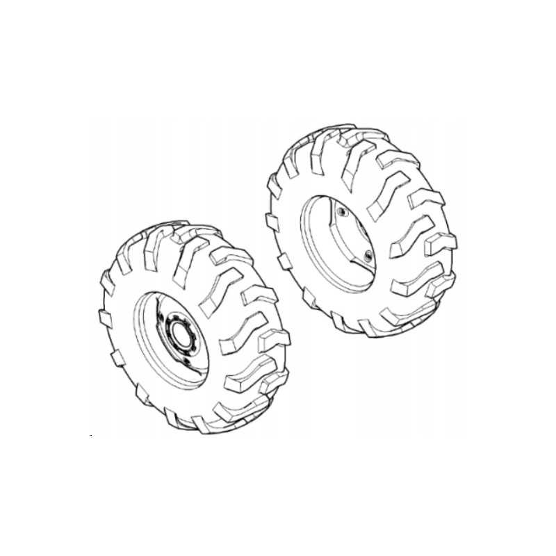 Ratų komplektas, galinis, 17 5 24 6pr R4 S 4000, kairėje