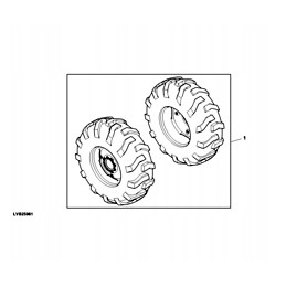 Ratų komplektas, galinis, 17 5 24 6pr R4 S 4000, kairėje