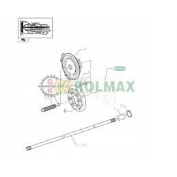 Vibracijos slopintuvas new Holland tl t5000 dėklas jxu 5187958