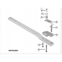 Apatinė sija john deere 7710 7720 7730